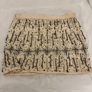 Beaded mini skirt